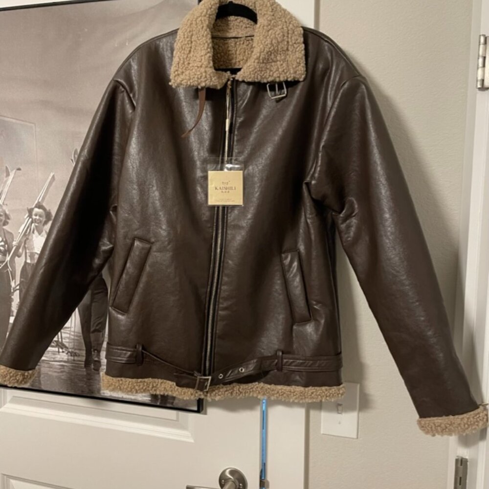 Kaishili Brown Bomber Jacket